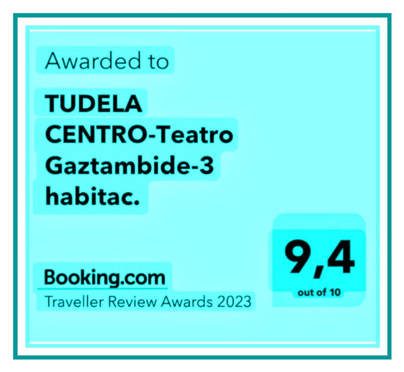 Tudela Centro-Teatro Gaztambide-3 Habitac. Appartement Buitenkant foto